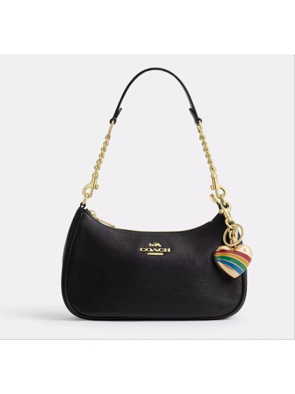 Coach Heart Keychain/Bag Charm (includes branded Coach dust bag) - Picture 4 of 7